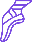 image of a line drawing of ballet slipper